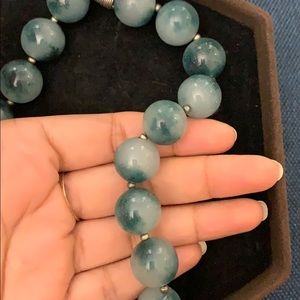 NWOT Tourmaline Blue Semi-precious Stone Bead Necklace